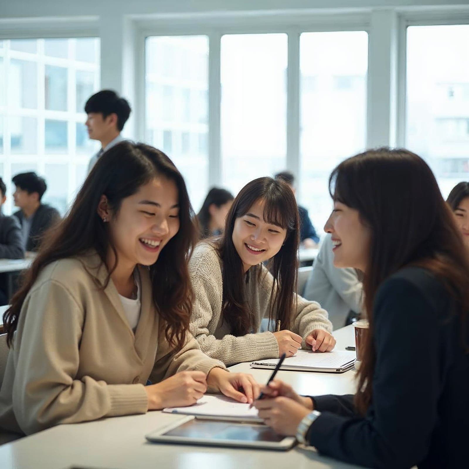 워크와이즈 수업에 참여하는 학생들